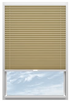 Solaris, Bisque - Stick Fit Pleated Blind